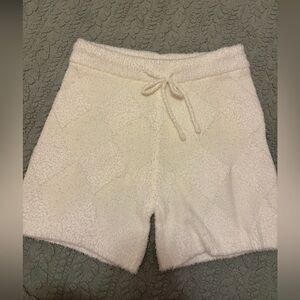 Pink Lily Cream High Waist Women's Shorts